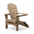 Adirondack Gartenstuhl 90 x 76 x 105 cm Kunststoff Taupe mit Liegefunktion