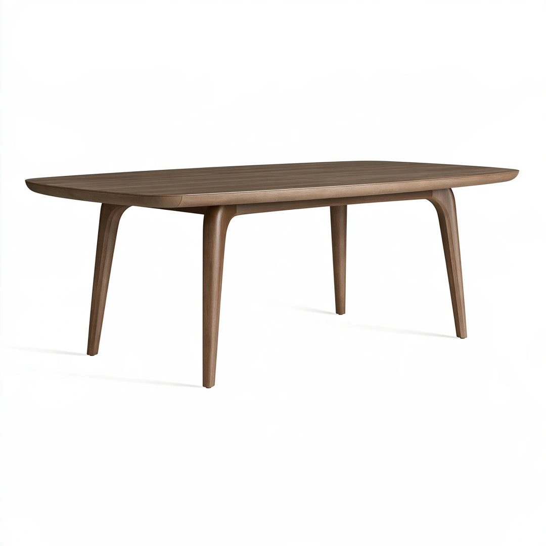 Esstisch 180 x 90 x 75 cm aus Holz in Walnussbraun - Rechteckiger Tisch im modernen Stil